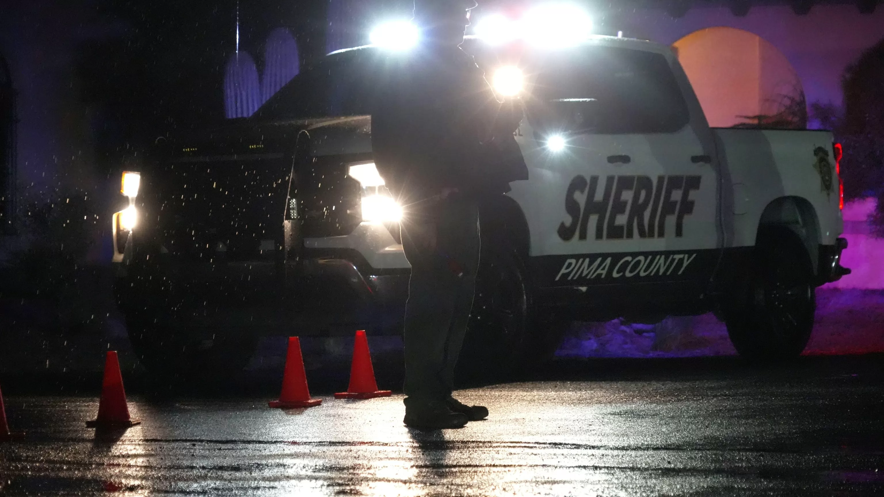 Law enforcement block road near Nancy Guthrie's home during investigation into her disappearance