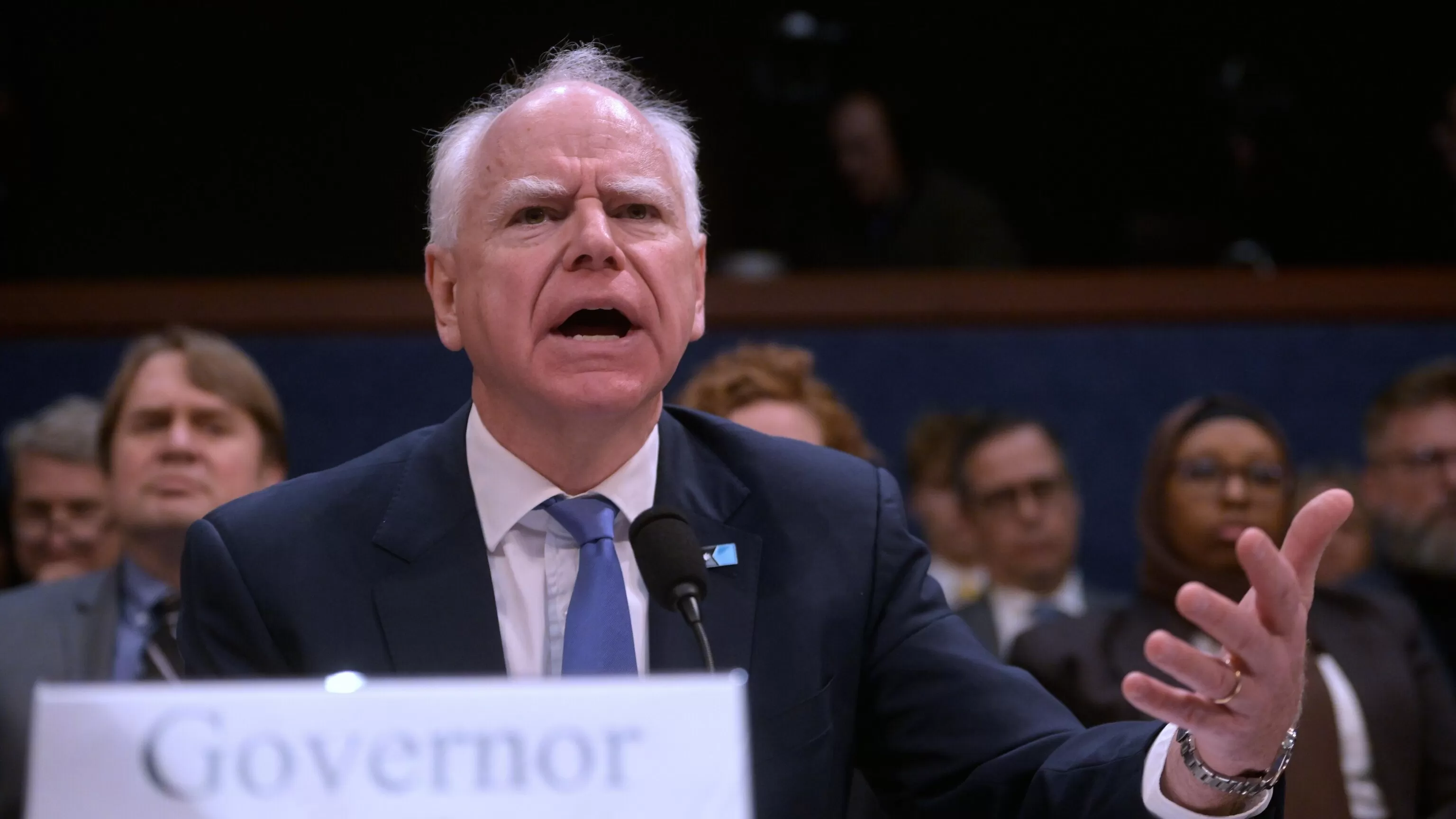 Gov. Tim Walz tells a House panel the Trump immigration crackdown hampered Minnesota's fraud fight
