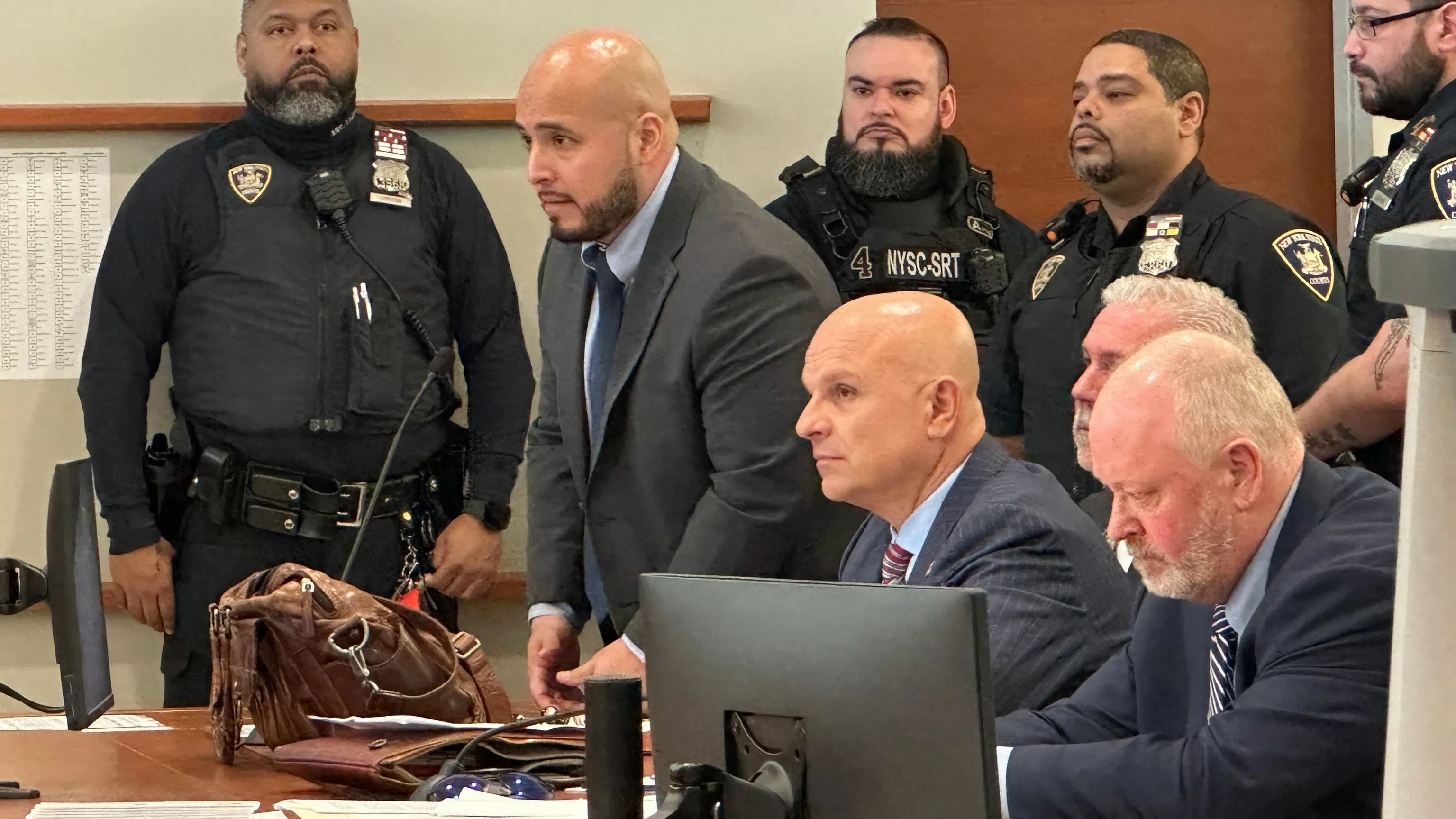 Ex-NYPD sergeant freed from jail while he appeals his conviction for deadly cooler throw
